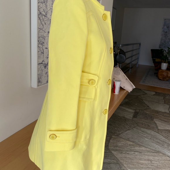 NWT- Emilio Pucci Single Breasted Yellow Coat - Picture 4 of 9